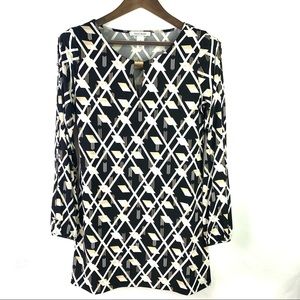 White House Black Market Long Sleeve Split Sleeve Dress Size S